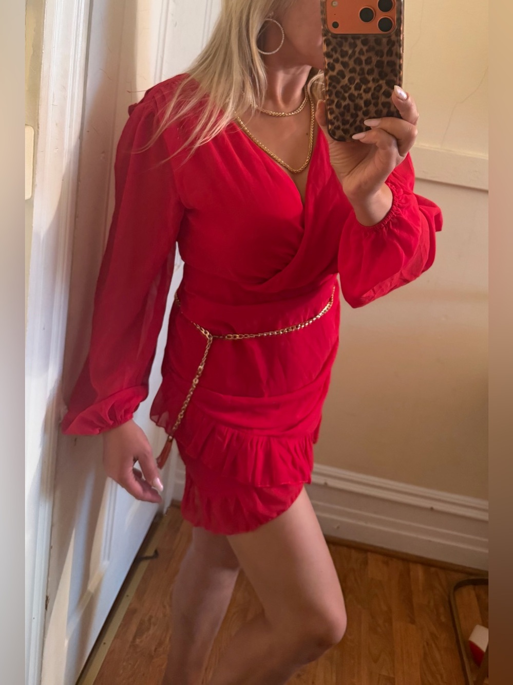 Sexy red dress L